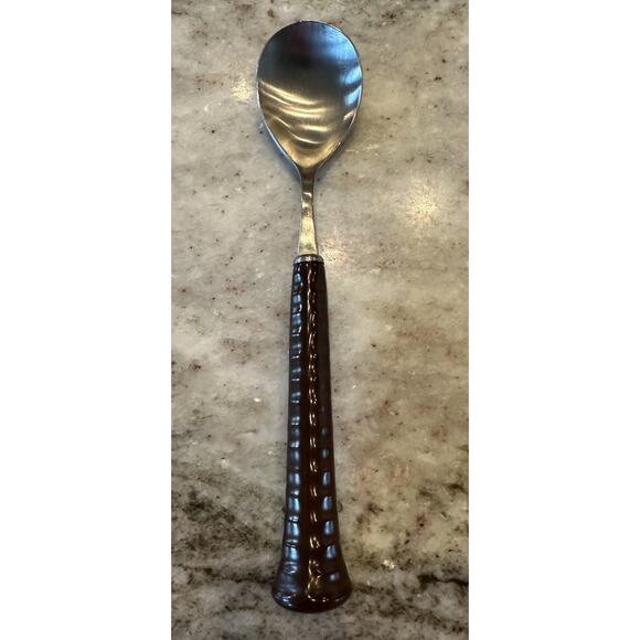 NEW Lot of 4 Noritake Brown 18-8 Stainless Primastone Dinner Soup New - Picture 1 of 3